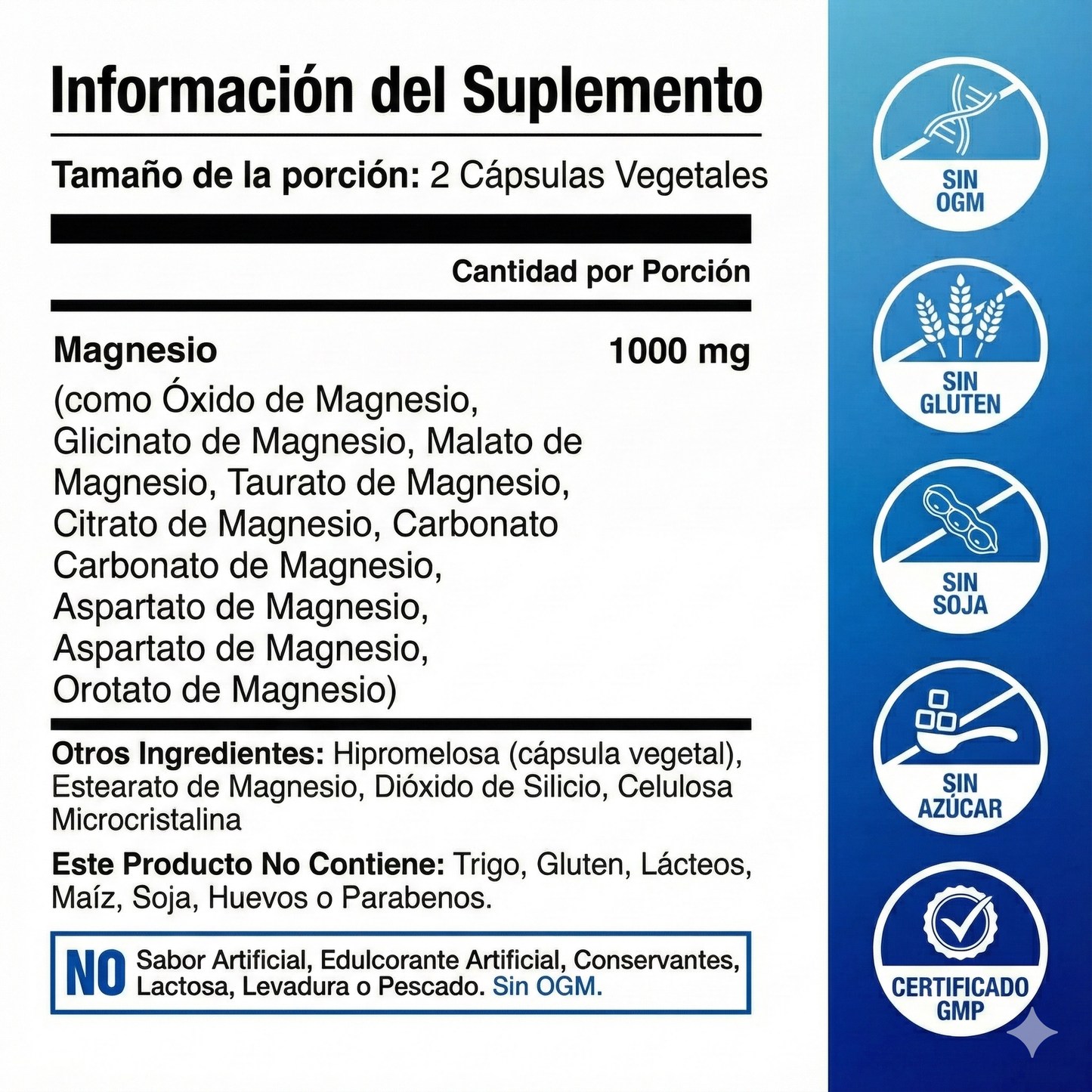 Magnesium Complex ™ l Toplux Nutrition 90 Cápsulas