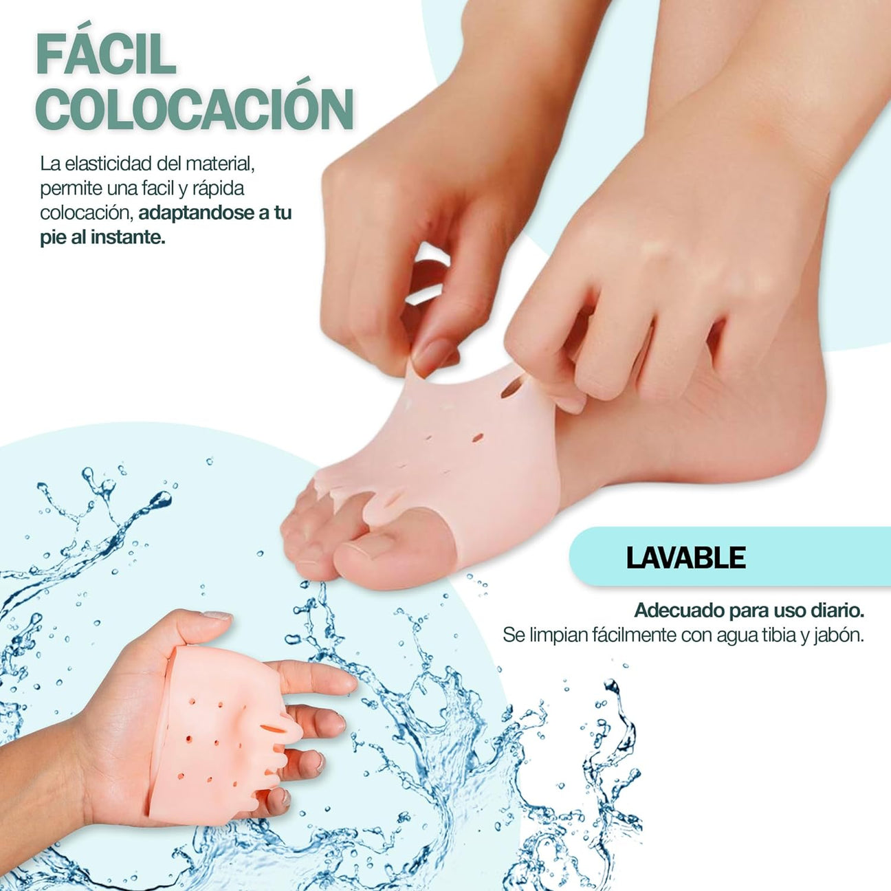 Almohadillas terapéuticas con Separador de dedos l Oferta Especial