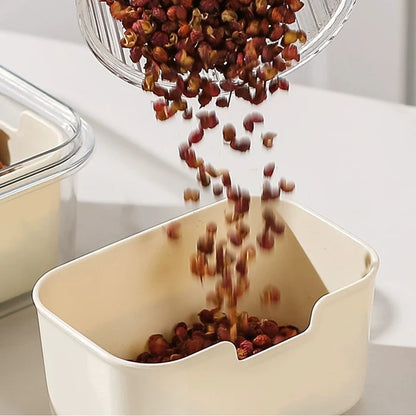 Organify® l Organizador de alimentos de acrílico transparente con 8 compartimentos para frutas, verduras y aperitivos.