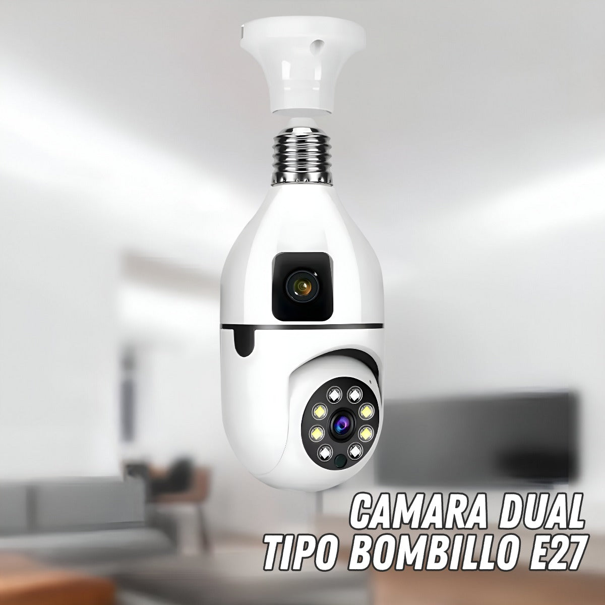 ClariWatch® l CAMARA DUAL TIPO BOMBILLO